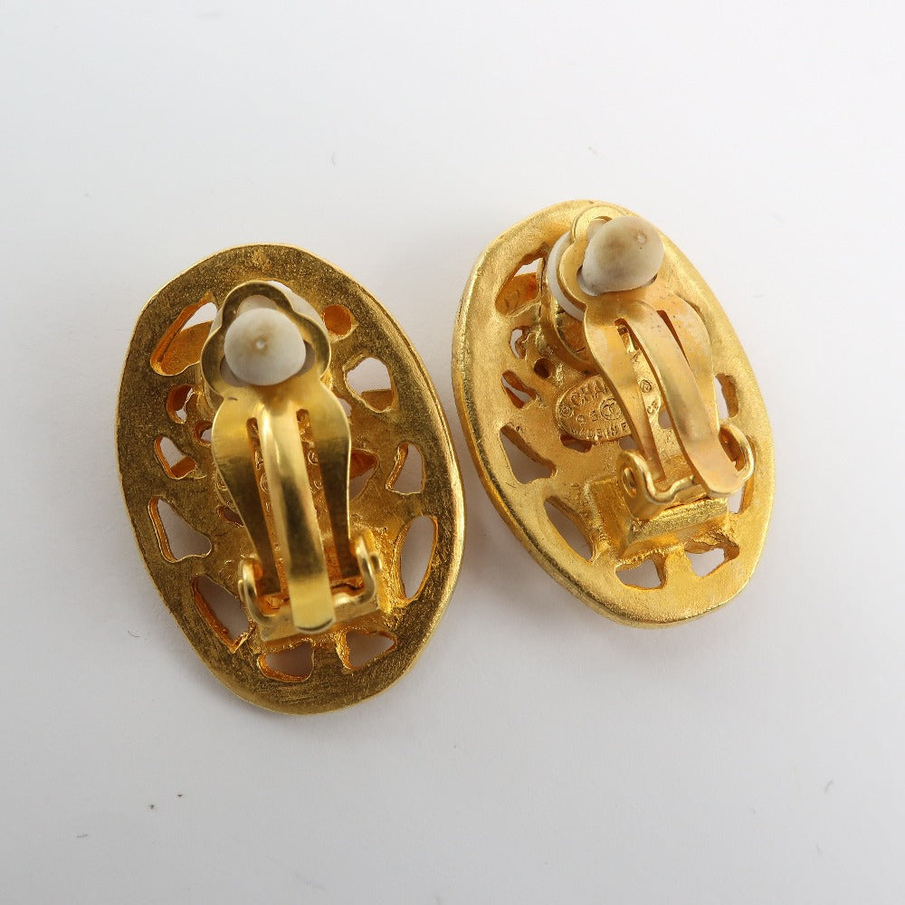Chanel Gold Plated Vintage Earrings 95A