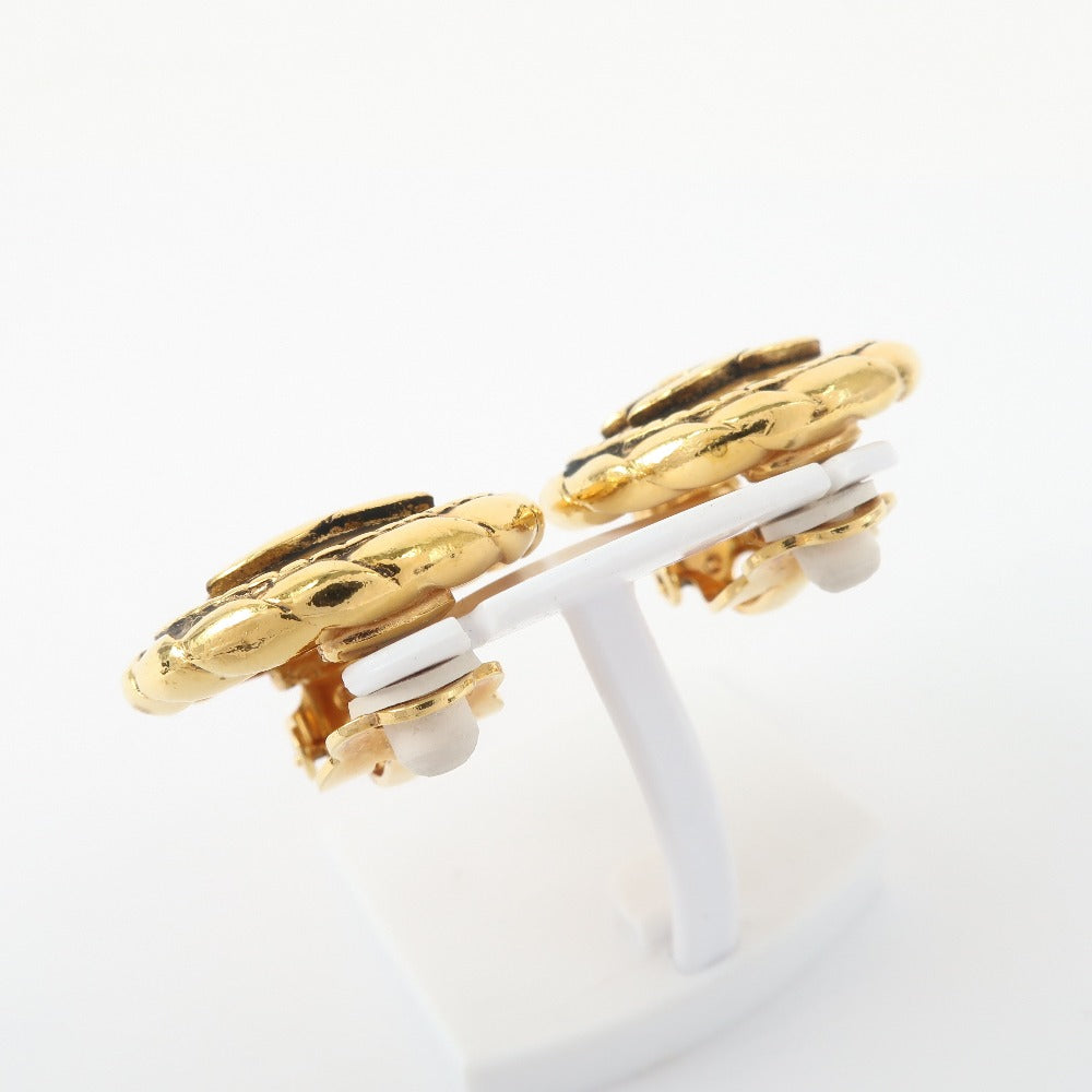 Chanel Coco Mark Gold Plated Earrings