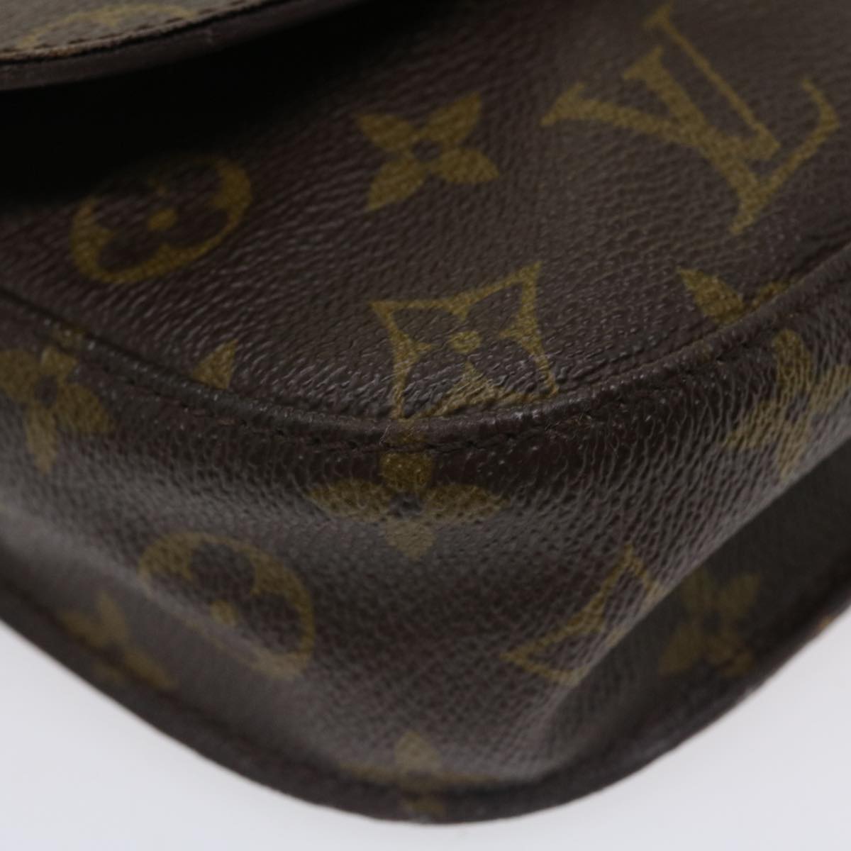 LOUIS VUITTON Monogram Saint Cloud MM Shoulder Bag M51243 LV 36022