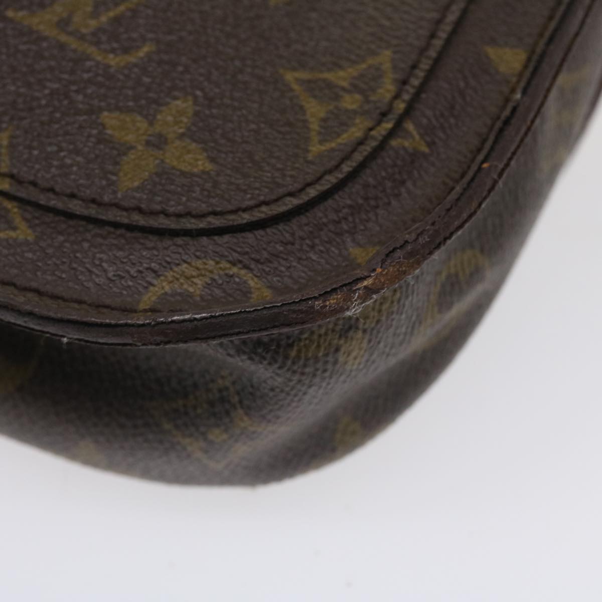 LOUIS VUITTON Monogram Saint Cloud MM Shoulder Bag M51243 LV 36022