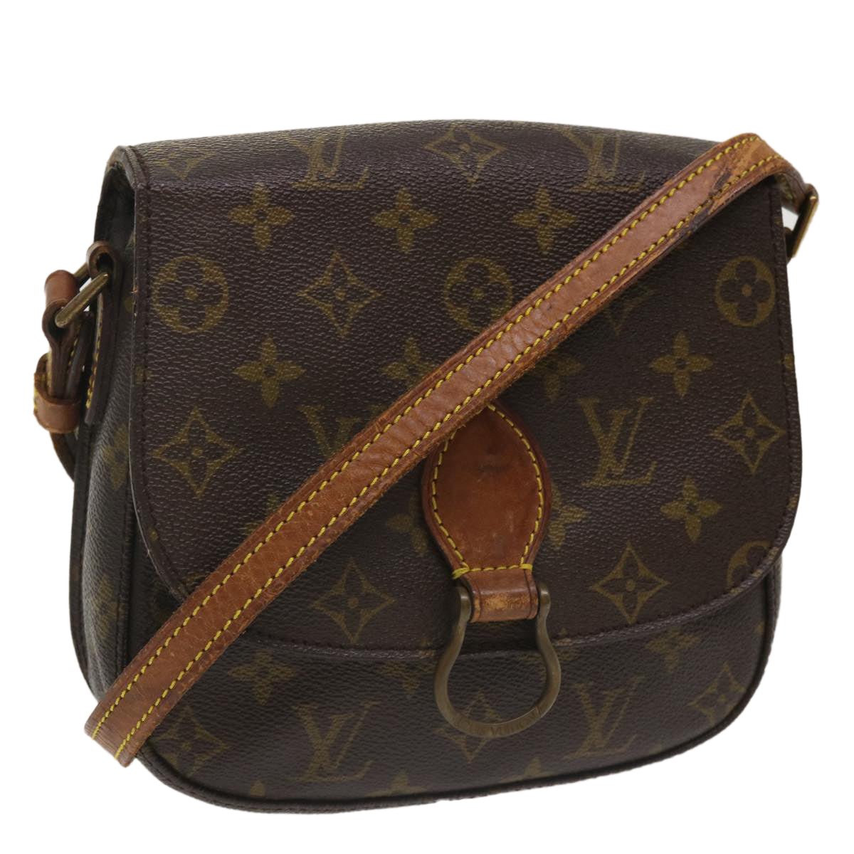 LOUIS VUITTON Monogram Saint Cloud MM Shoulder Bag M51243 LV 36022