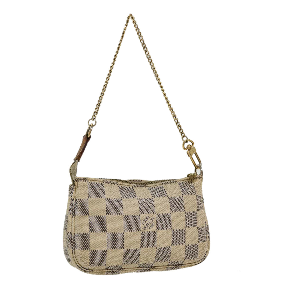 LOUIS VUITTON Damier Azur Mini Pochette Accessoires Pouch N58010 LV 36042