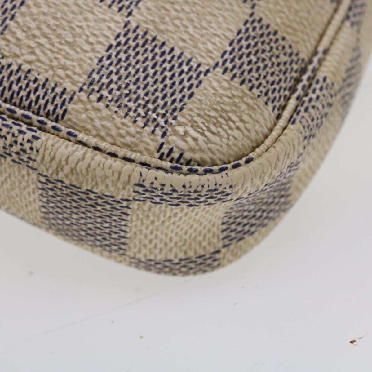 LOUIS VUITTON Damier Azur Mini Pochette Accessoires Pouch N58010 LV 36042