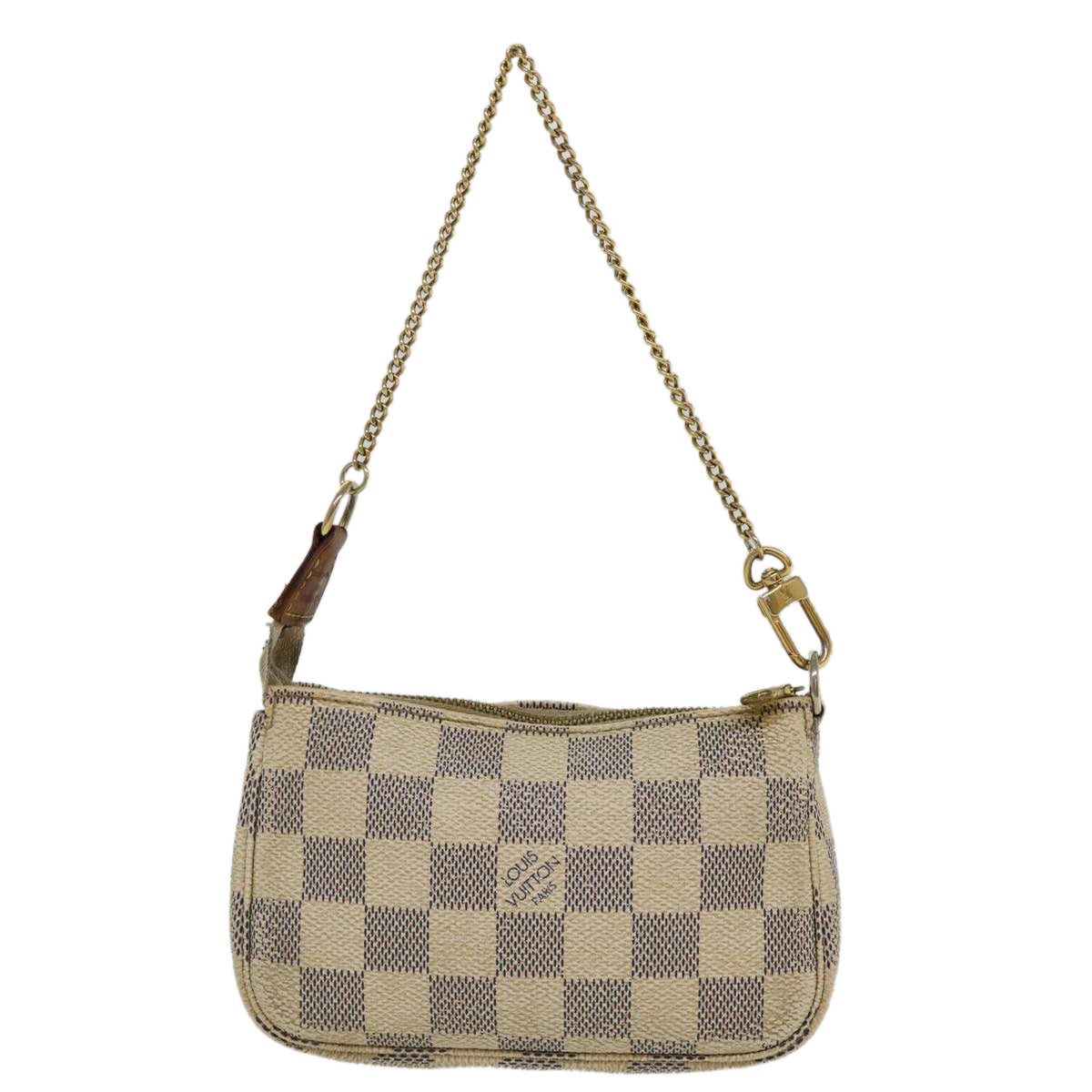 LOUIS VUITTON Damier Azur Mini Pochette Accessoires Pouch N58010 LV 36042
