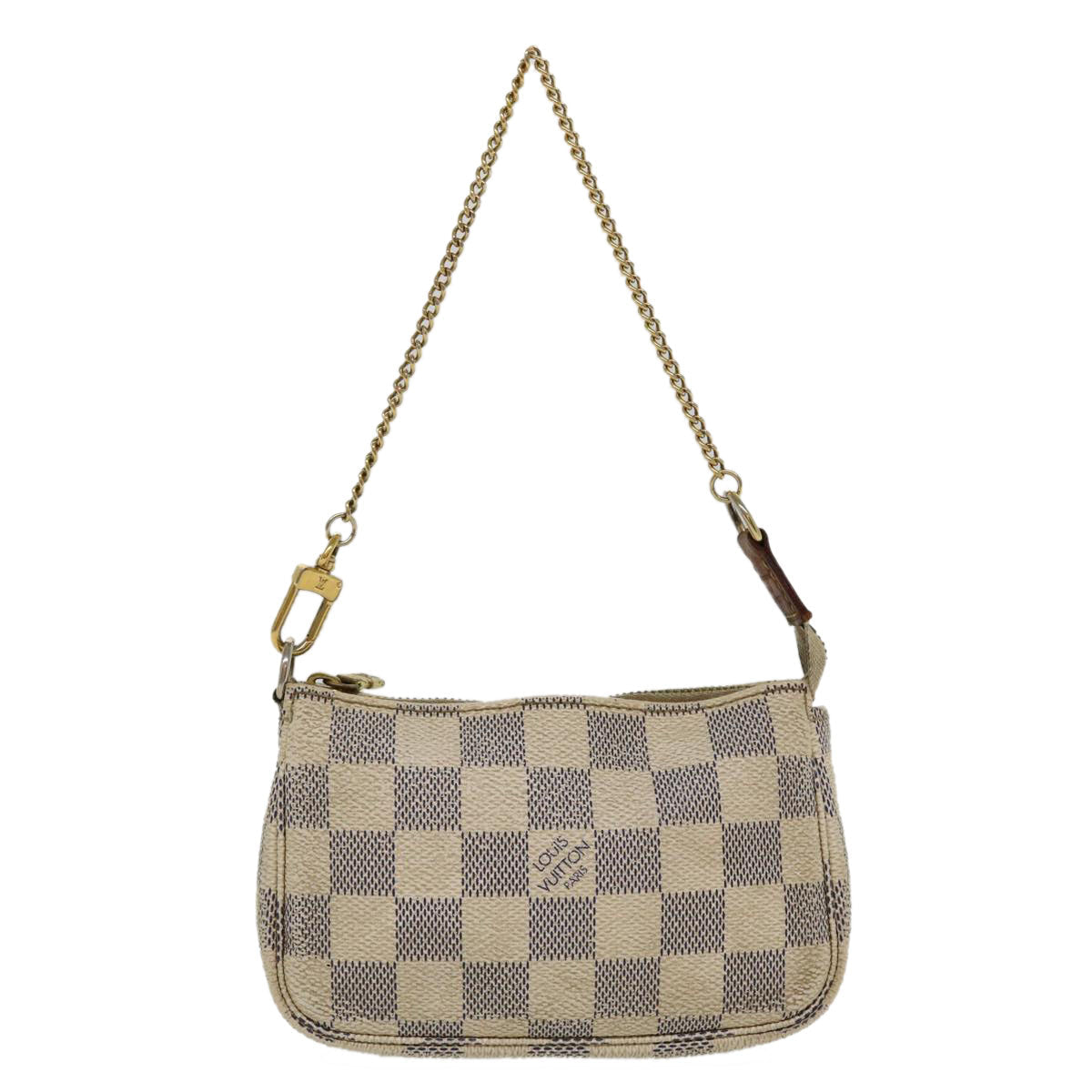 LOUIS VUITTON Damier Azur Mini Pochette Accessoires Pouch N58010 LV 36042