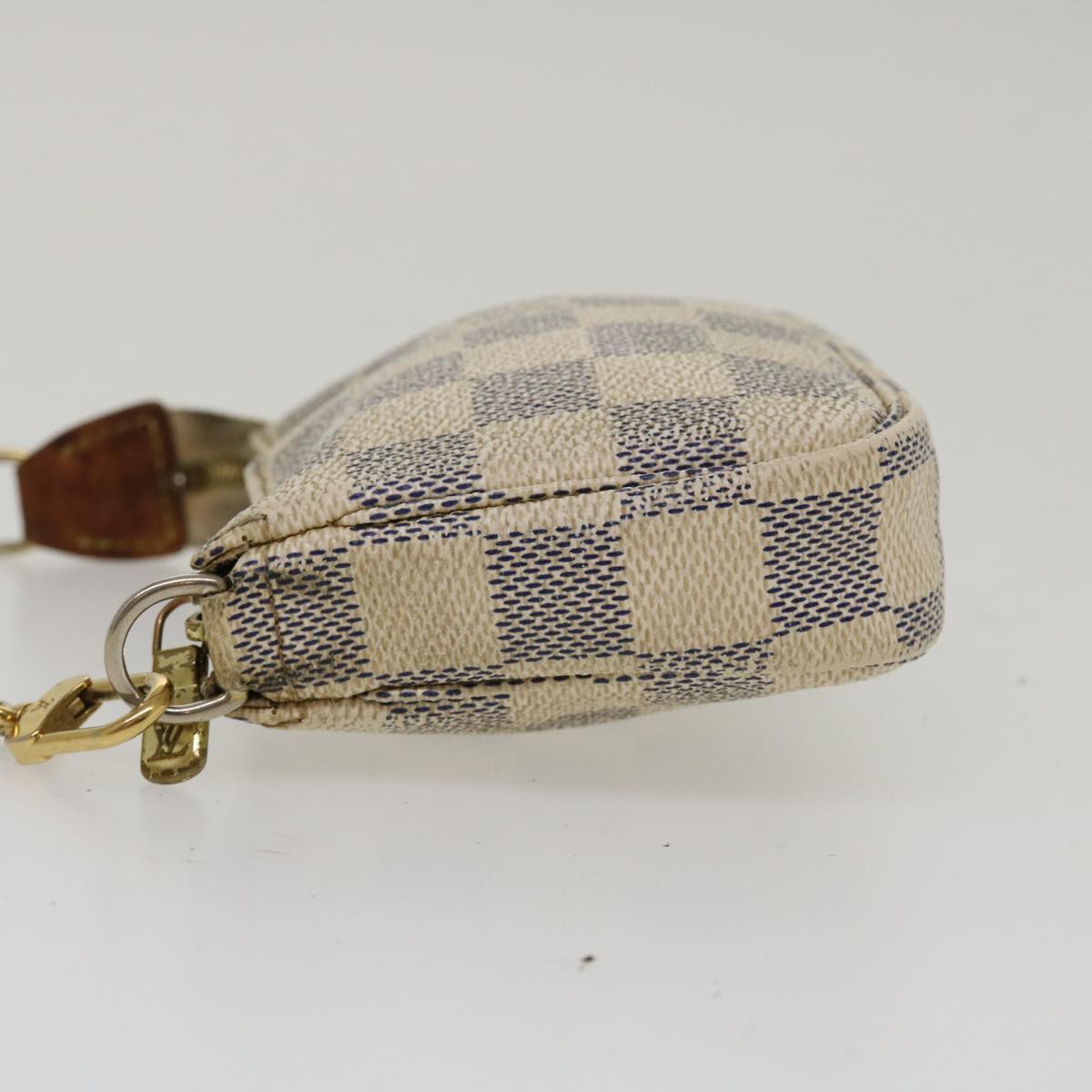 LOUIS VUITTON Damier Azur Mini Pochette Accessoires Pouch N58010 LV 36042