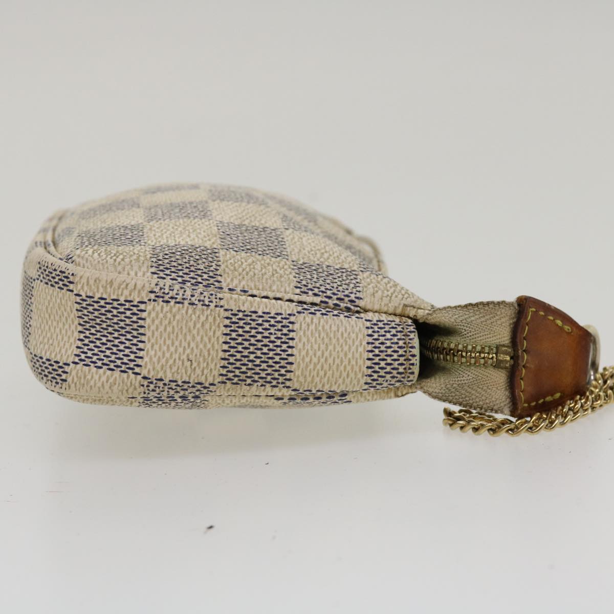 LOUIS VUITTON Damier Azur Mini Pochette Accessoires Pouch N58010 LV 36042