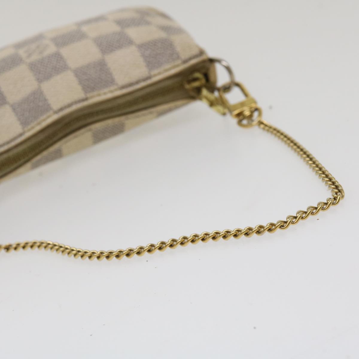 LOUIS VUITTON Damier Azur Mini Pochette Accessoires Pouch N58010 LV 36042