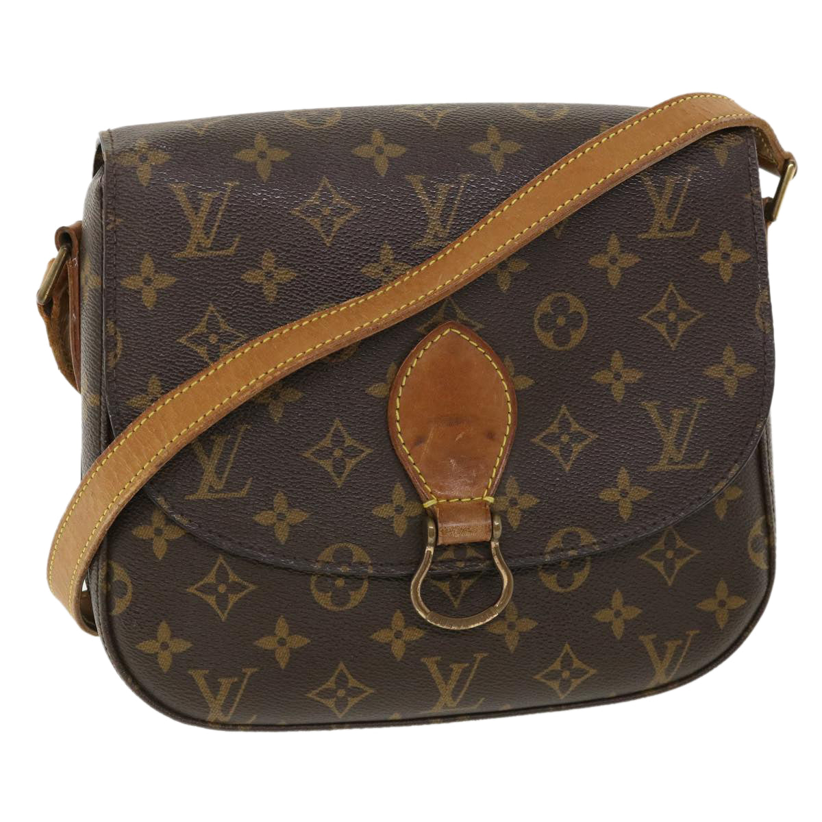 LOUIS VUITTON Monogram Saint Cloud GM Shoulder Bag M51242 LV 36045