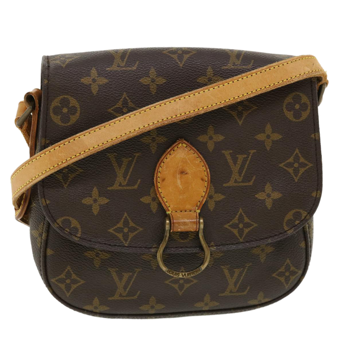 LOUIS VUITTON Monogram Saint Cloud MM Shoulder Bag M51243 LV 36046