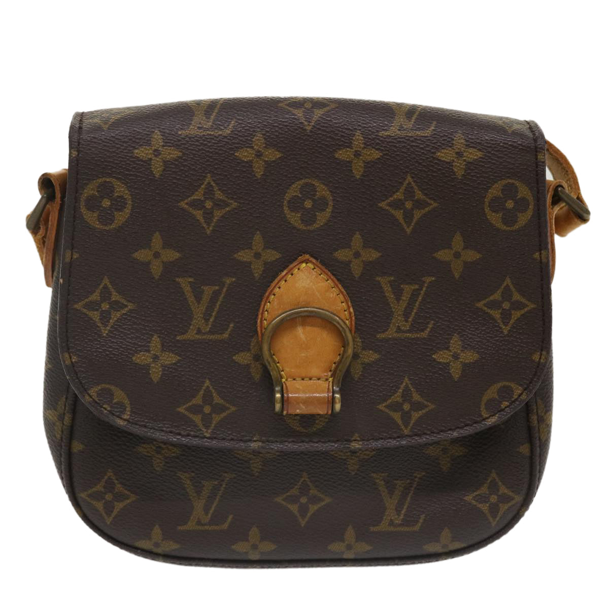 LOUIS VUITTON Monogram Saint Cloud MM Shoulder Bag M51243 LV 36046