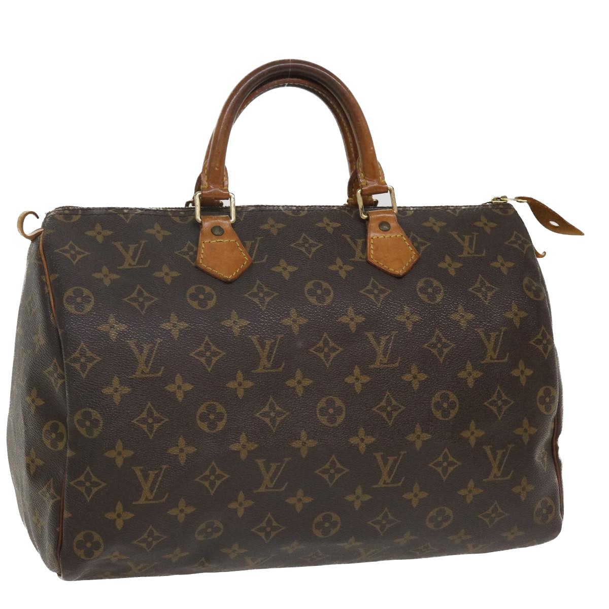 LOUIS VUITTON Monogram Speedy 35 Hand Bag M41524 LV 36047