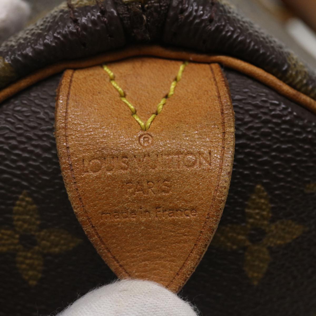 LOUIS VUITTON Monogram Speedy 35 Hand Bag M41524 LV 36047