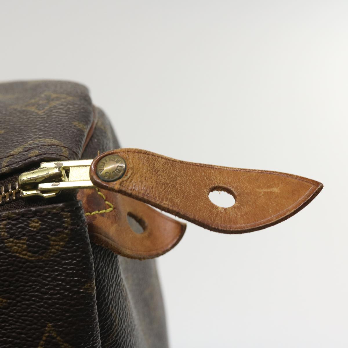 LOUIS VUITTON Monogram Speedy 35 Hand Bag M41524 LV 36047