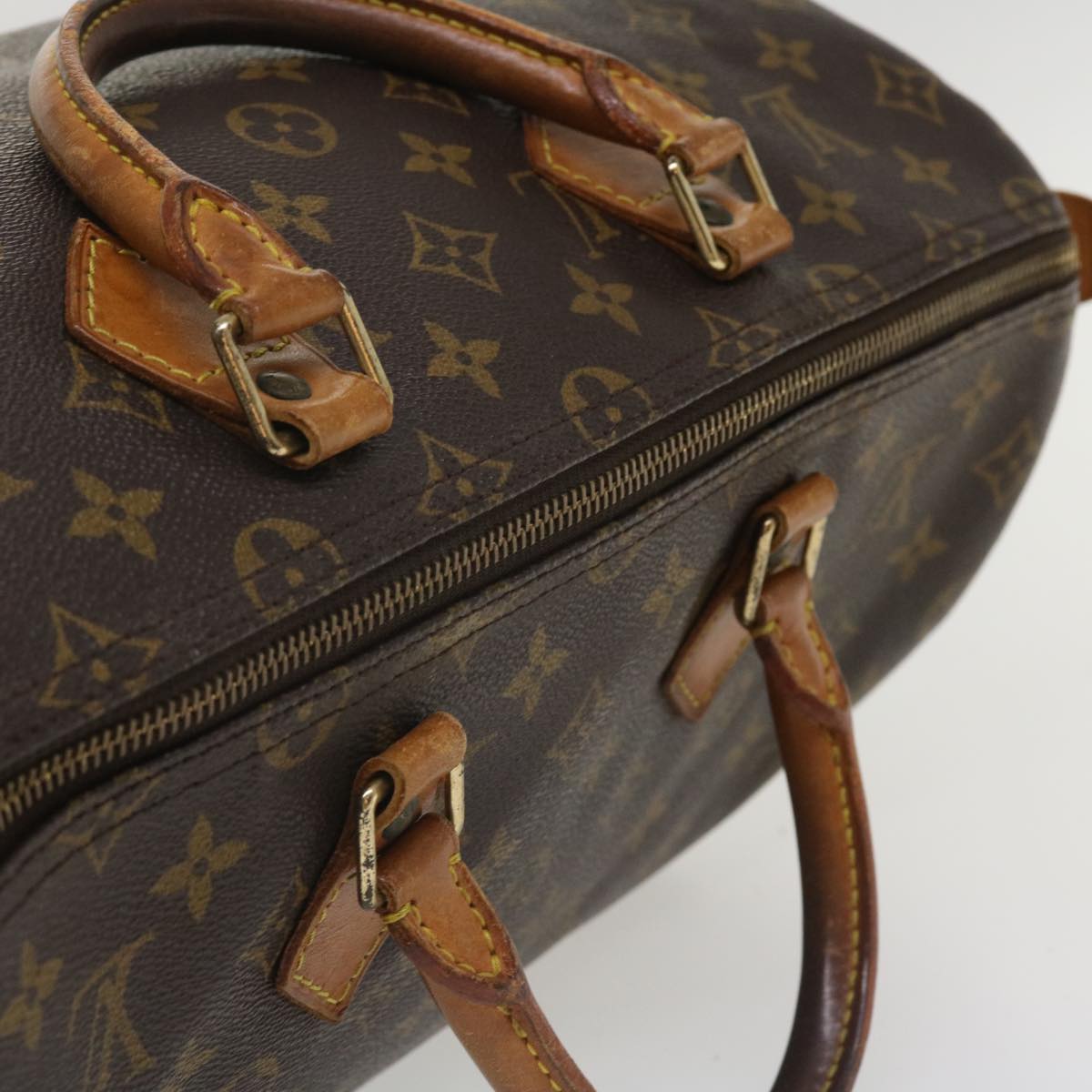 LOUIS VUITTON Monogram Speedy 35 Hand Bag M41524 LV 36047