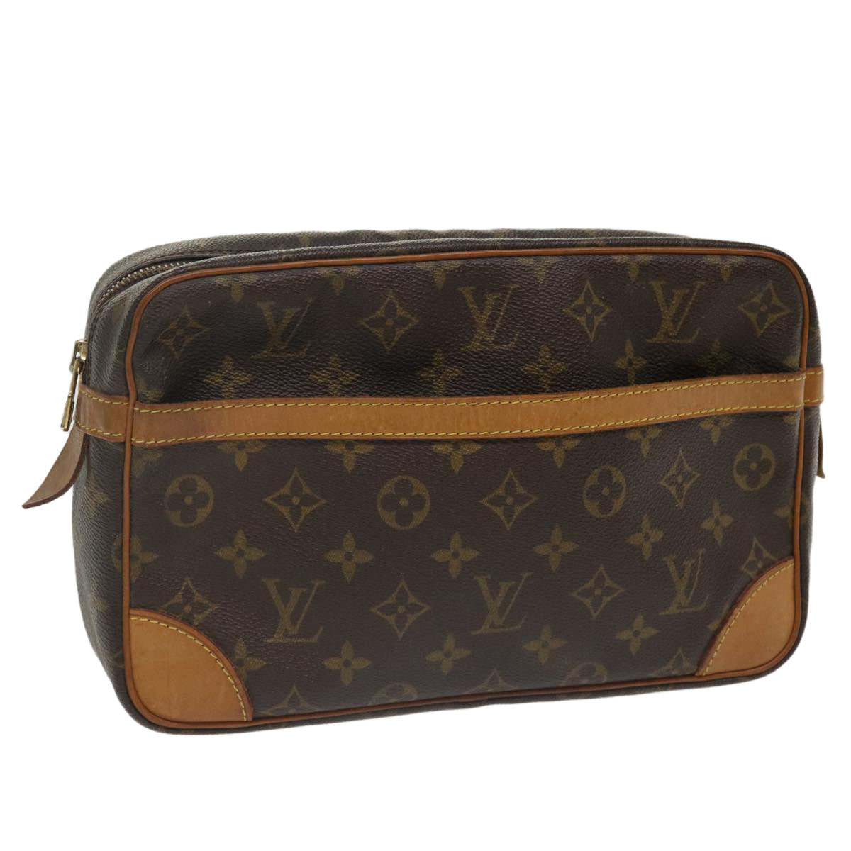 LOUIS VUITTON Monogram Compiegne 28 Clutch Bag M51845 LV 36050