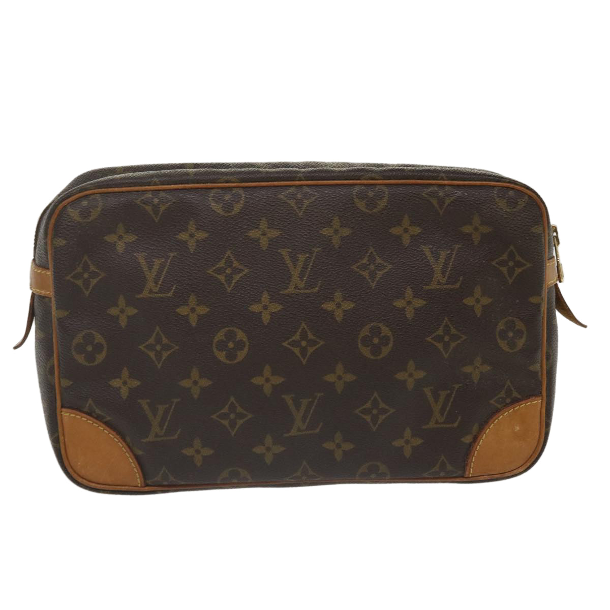 LOUIS VUITTON Monogram Compiegne 28 Clutch Bag M51845 LV 36050