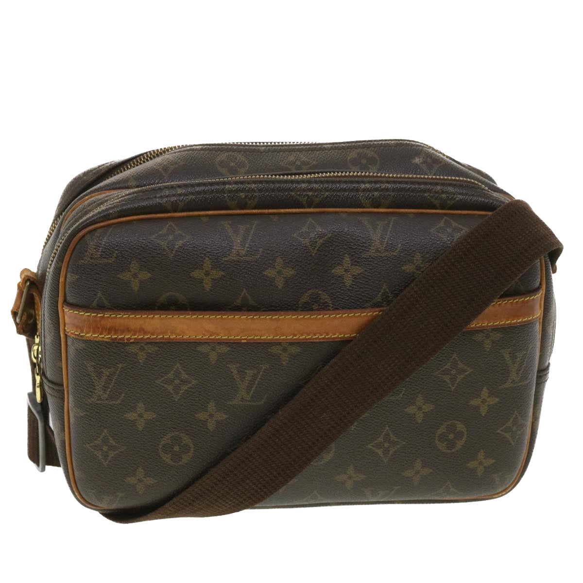 LOUIS VUITTON Monogram Reporter PM Shoulder Bag M45254 LV 36146