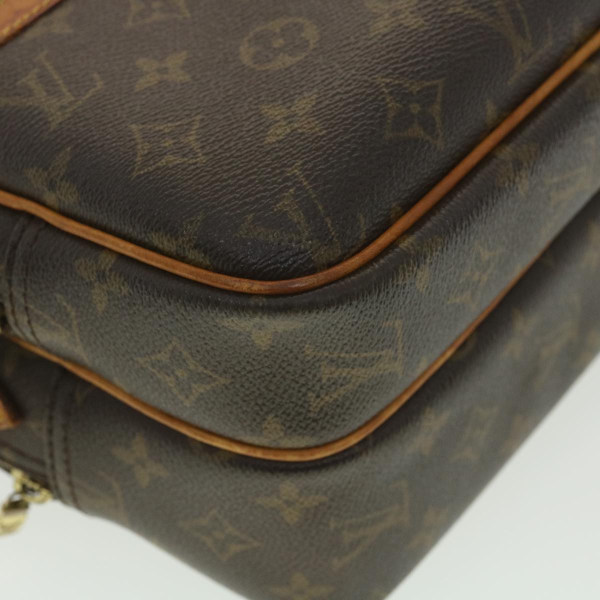 LOUIS VUITTON Monogram Reporter PM Shoulder Bag M45254 LV 36146