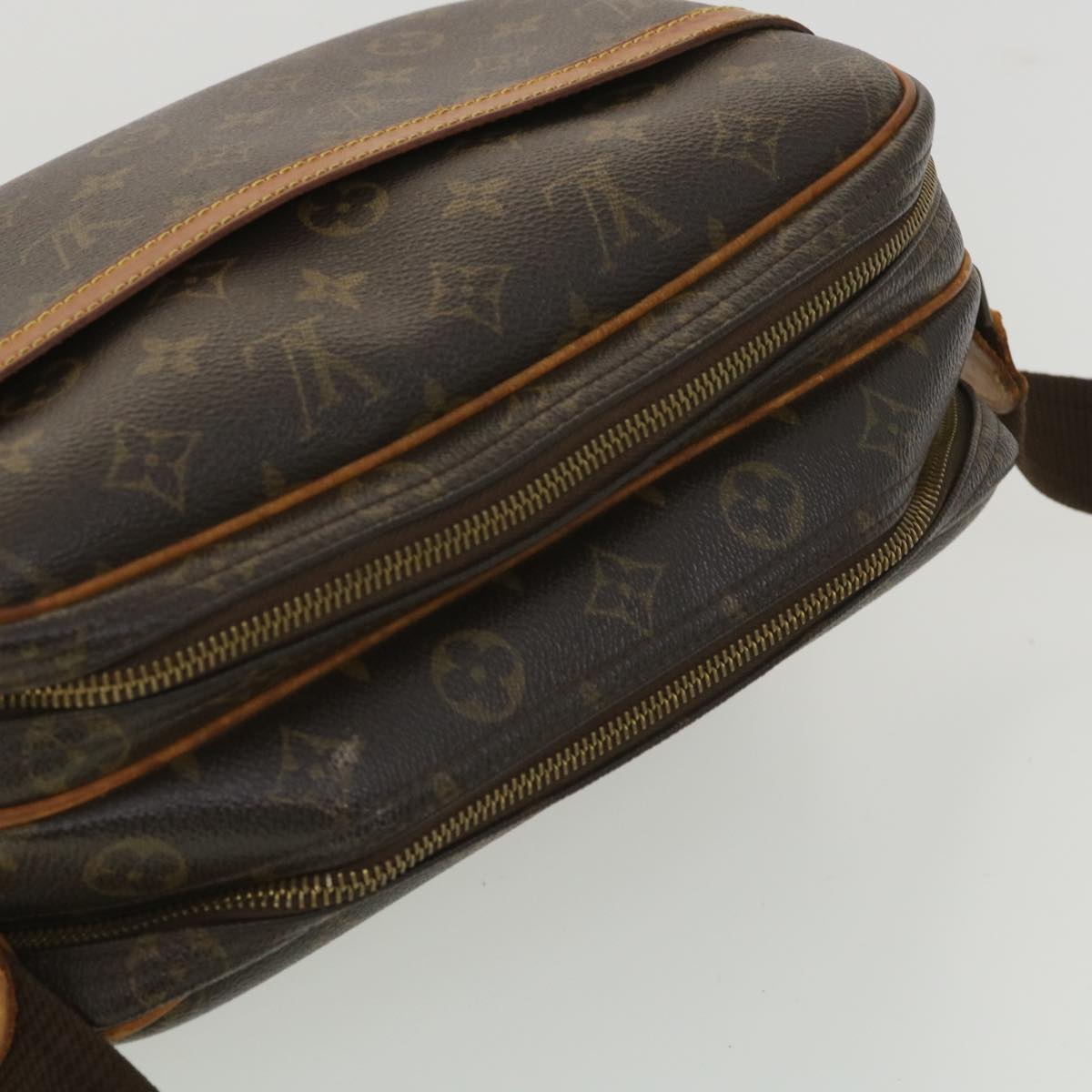 LOUIS VUITTON Monogram Reporter PM Shoulder Bag M45254 LV 36146