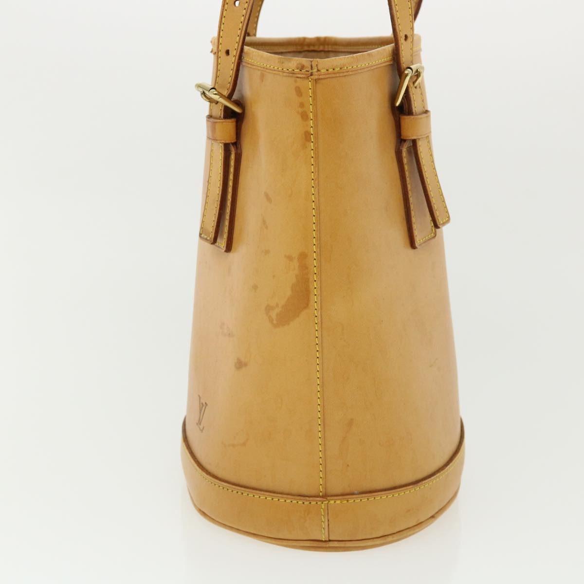 LOUIS VUITTON Nomad Leather Bucket PM Shoulder Bag Beige M85001 LV 36170