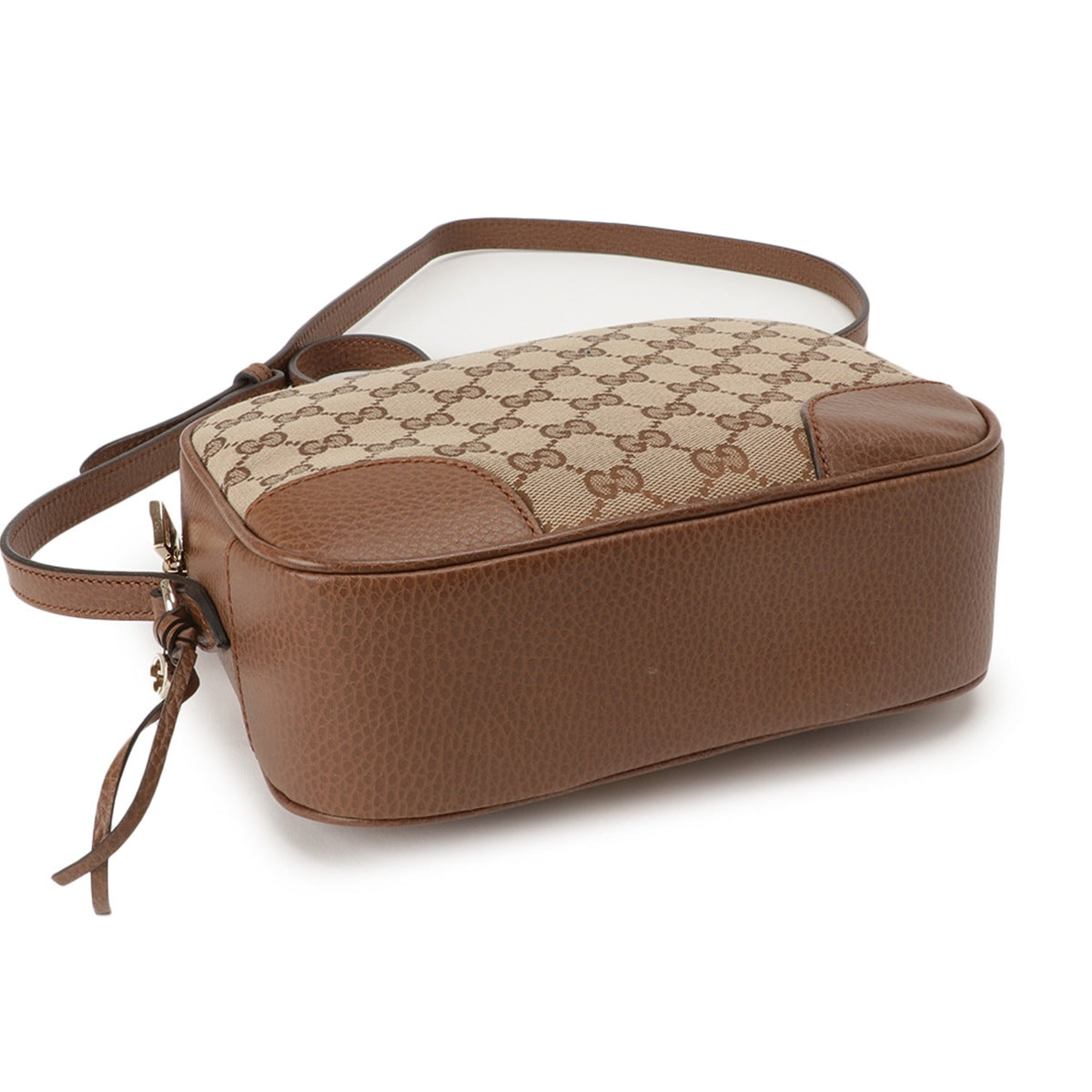 Luxury Gucci Jacquard x Leather Beige Brown