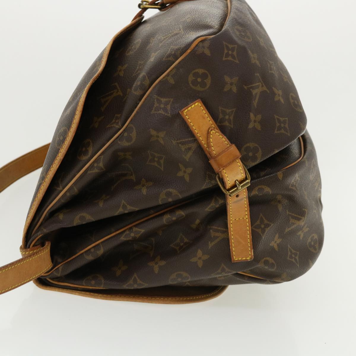 LOUIS VUITTON Monogram Saumur 35 Shoulder Bag M42254 LV 36230