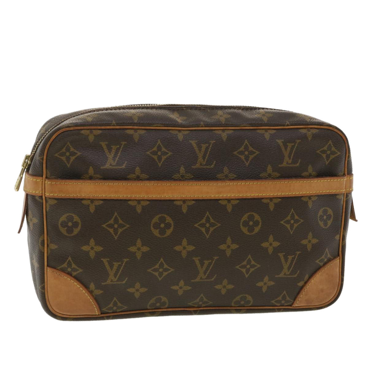 LOUIS VUITTON Monogram Compiegne 28 Clutch Bag M51845 LV 36308