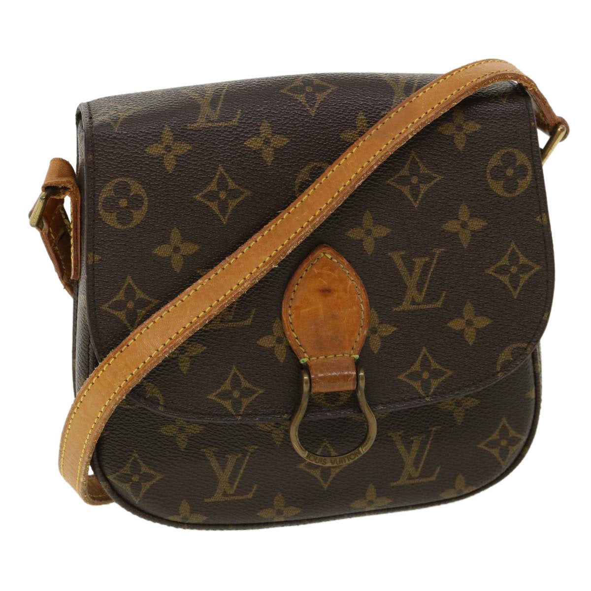LOUIS VUITTON Monogram Saint Cloud MM Shoulder Bag M51243 LV 36335