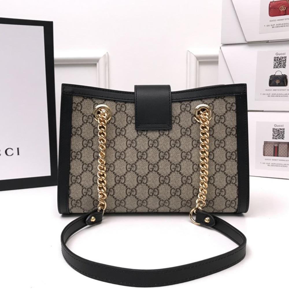 Luxury Gucci Padlock small GG shoulder bag