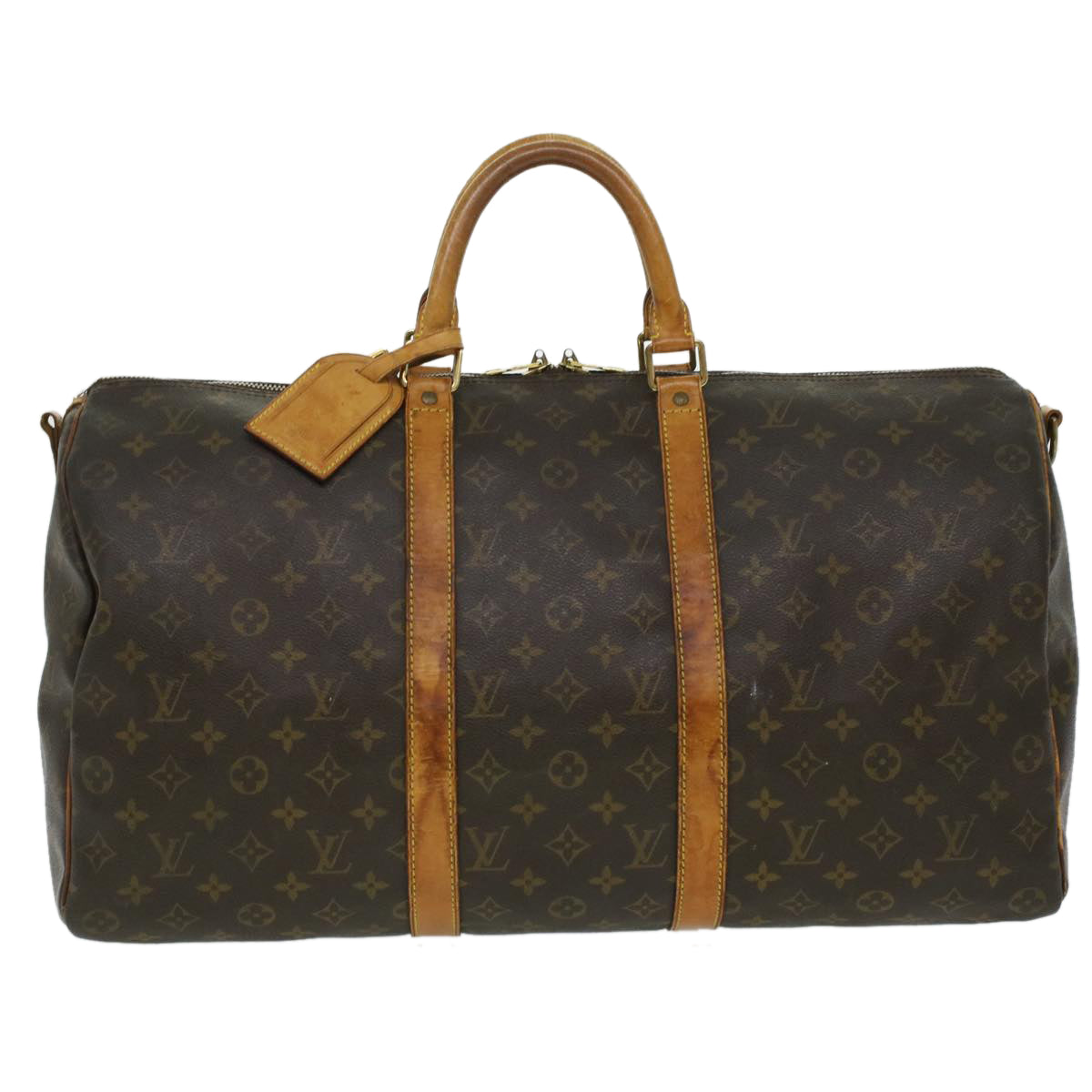 LOUIS VUITTON Monogram Keepall Bandouliere 50 Boston Bag M41416 LV 36452