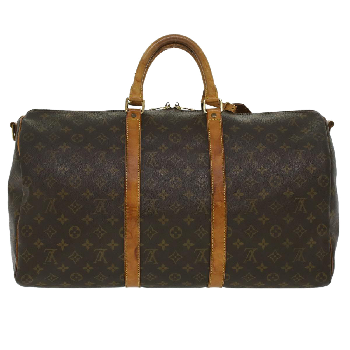 LOUIS VUITTON Monogram Keepall Bandouliere 50 Boston Bag M41416 LV 36452