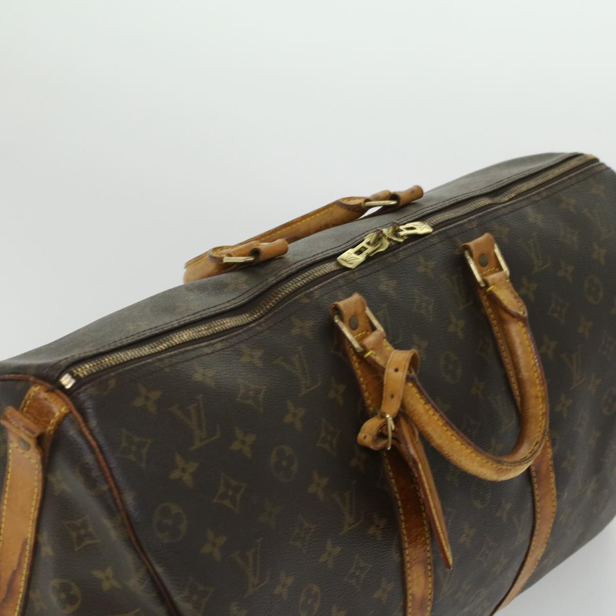 LOUIS VUITTON Monogram Keepall Bandouliere 50 Boston Bag M41416 LV 36452