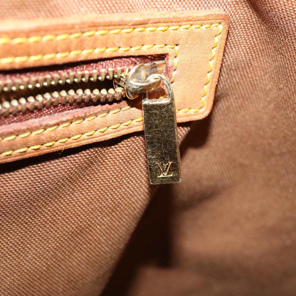 LOUIS VUITTON Monogram Cabas Mezzo Tote Bag M51151 LV 36480