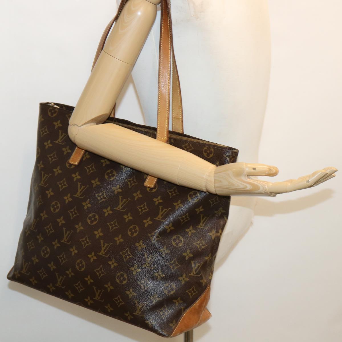 LOUIS VUITTON Monogram Cabas Mezzo Tote Bag M51151 LV 36480