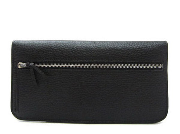 Luxury Hermes Wallet H2003 Ladies Cow Leather Black