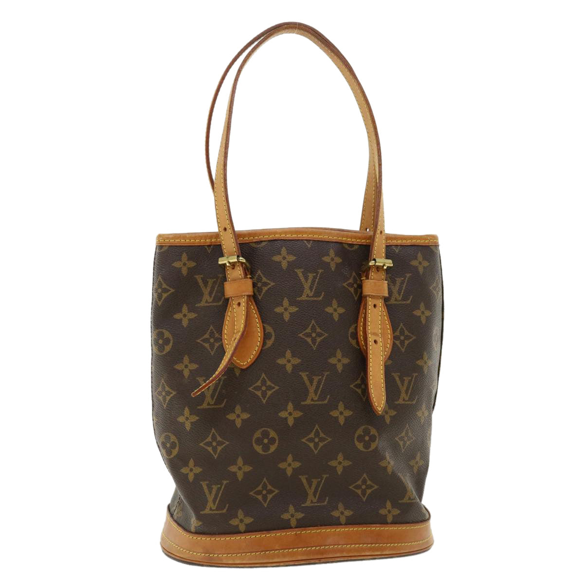 LOUIS VUITTON Monogram Bucket PM Shoulder Bag M42238 LV 36736