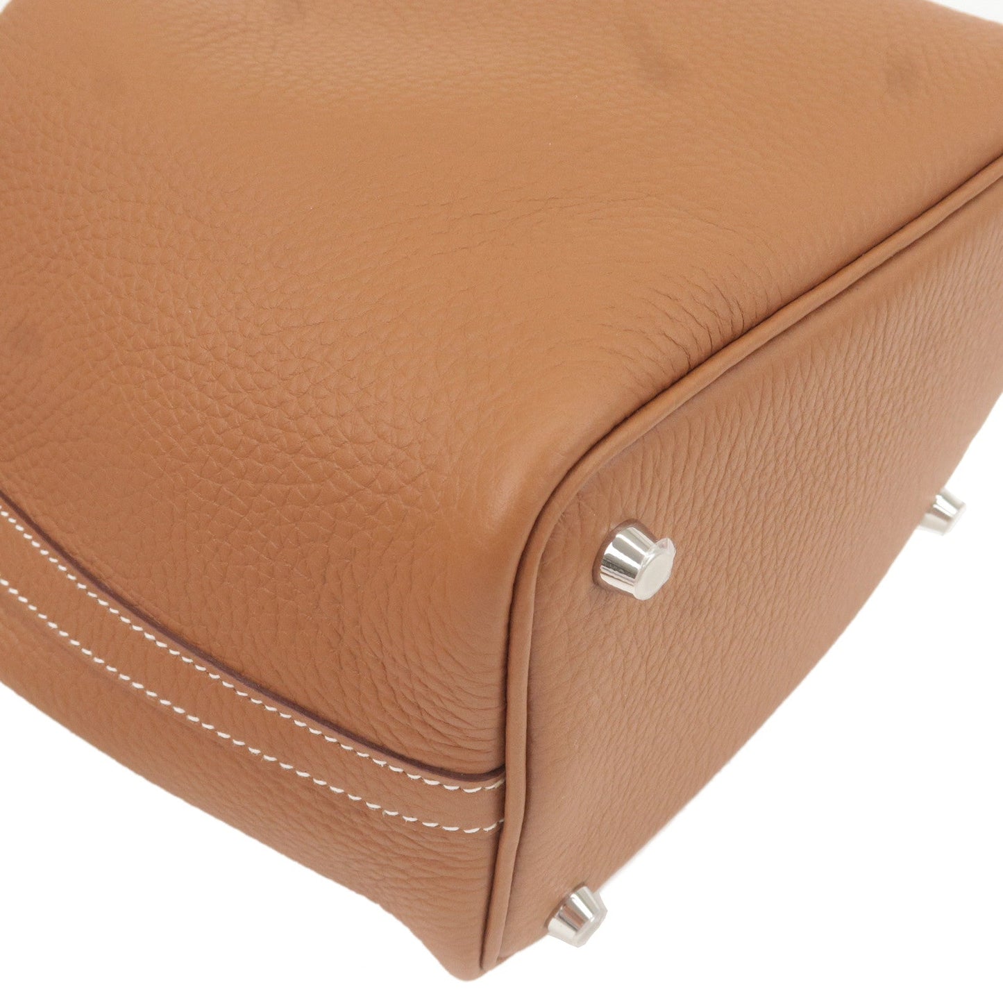 Luxury Hermes Picotin Lock PM Taurillon Clemence Hand Bag Gold
