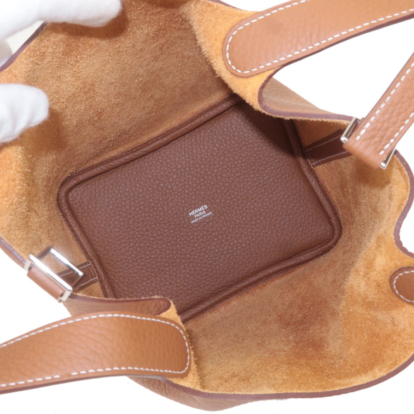 Luxury Hermes Picotin Lock PM Taurillon Clemence Hand Bag Gold