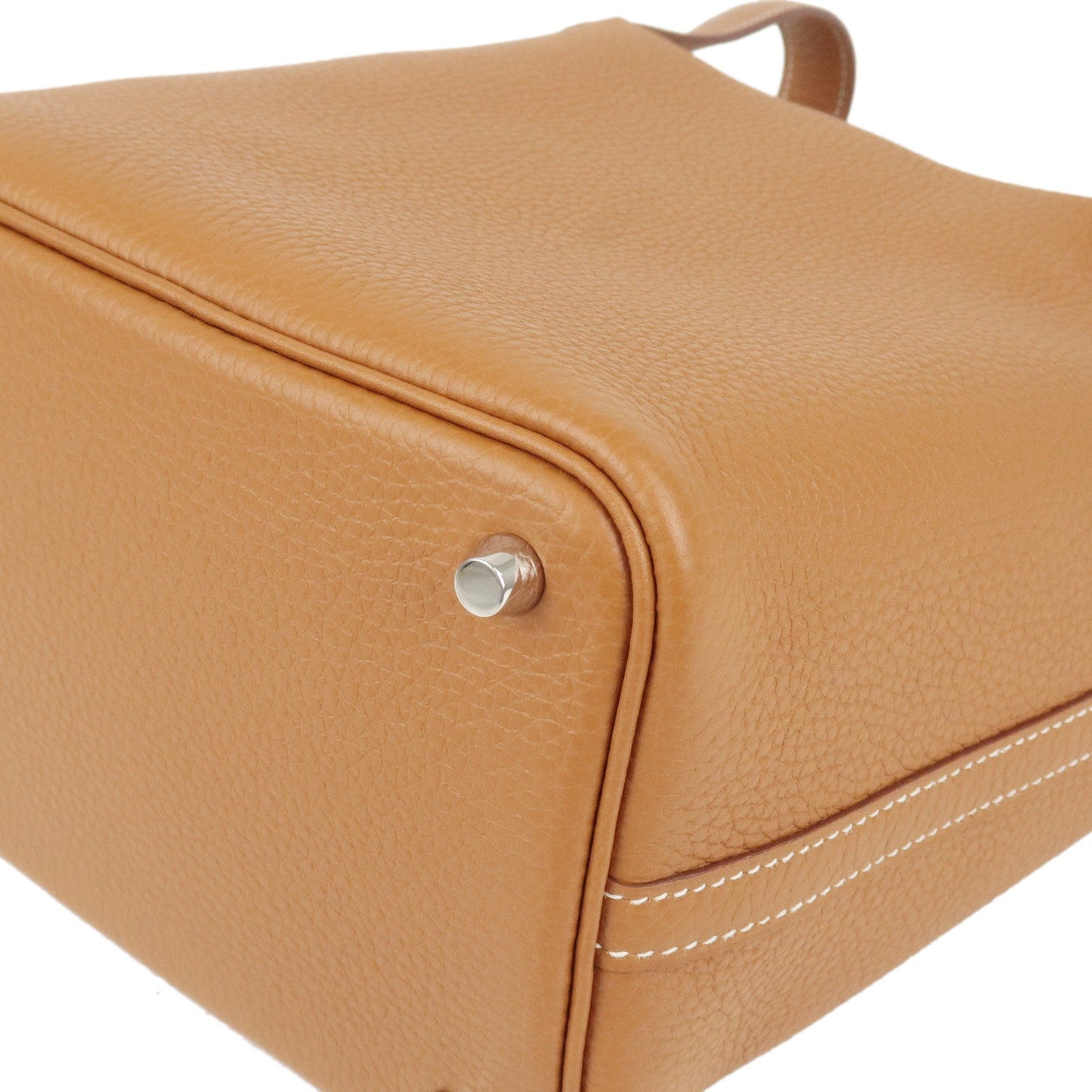 Luxury Hermes Picotin Lock PM Taurillon Clemence Hand Bag Gold