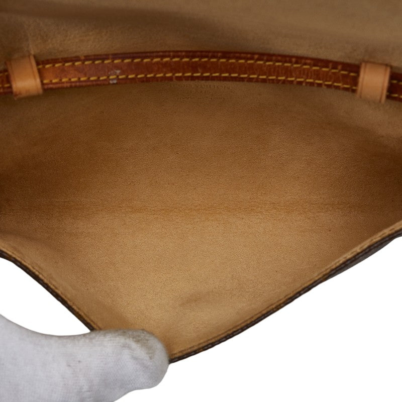 Louis Vuitton Monogram Pochette Twin PM Shoulder Bag M51854 Brown PVC Leather  Louis Vuitton