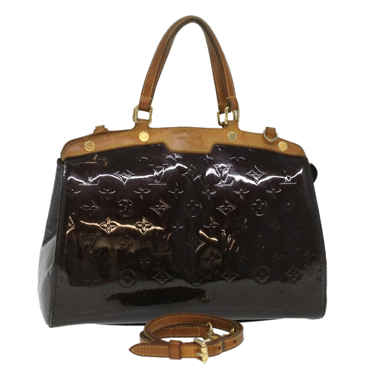 LOUIS VUITTON Monogram Vernis Blair MM Hand Bag 2way Amarante M91619 36801