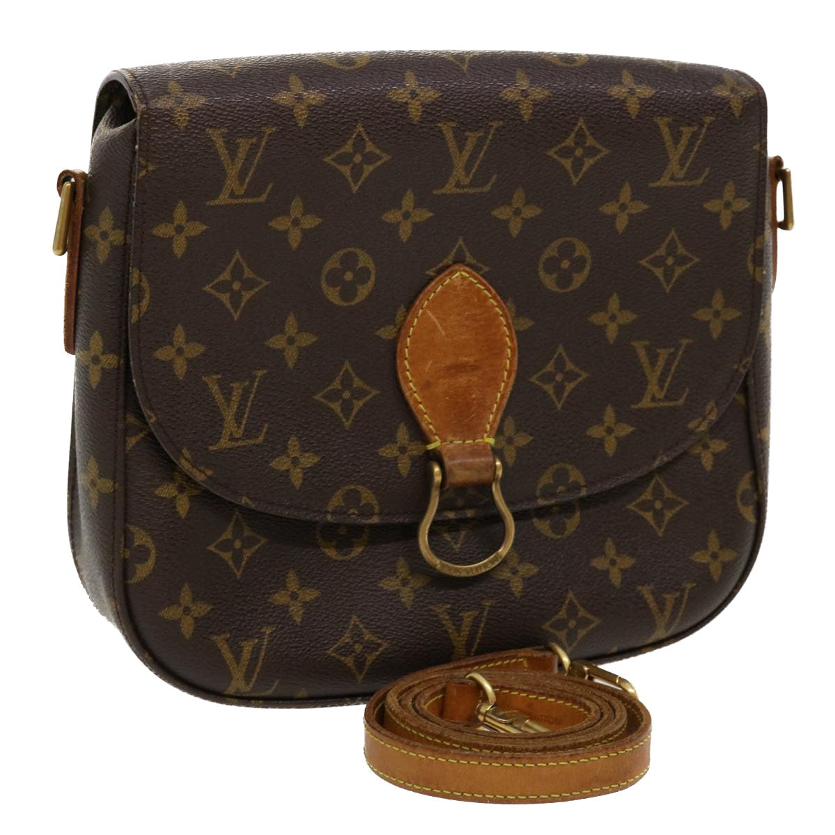 LOUIS VUITTON Monogram Saint Cloud GM Shoulder Bag M51242 LV 36853