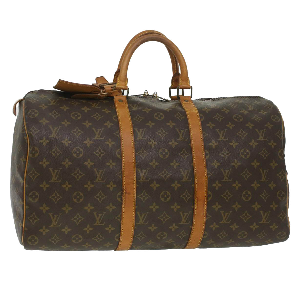 LOUIS VUITTON Monogram Keepall 50 Boston Bag M41426 LV 36872