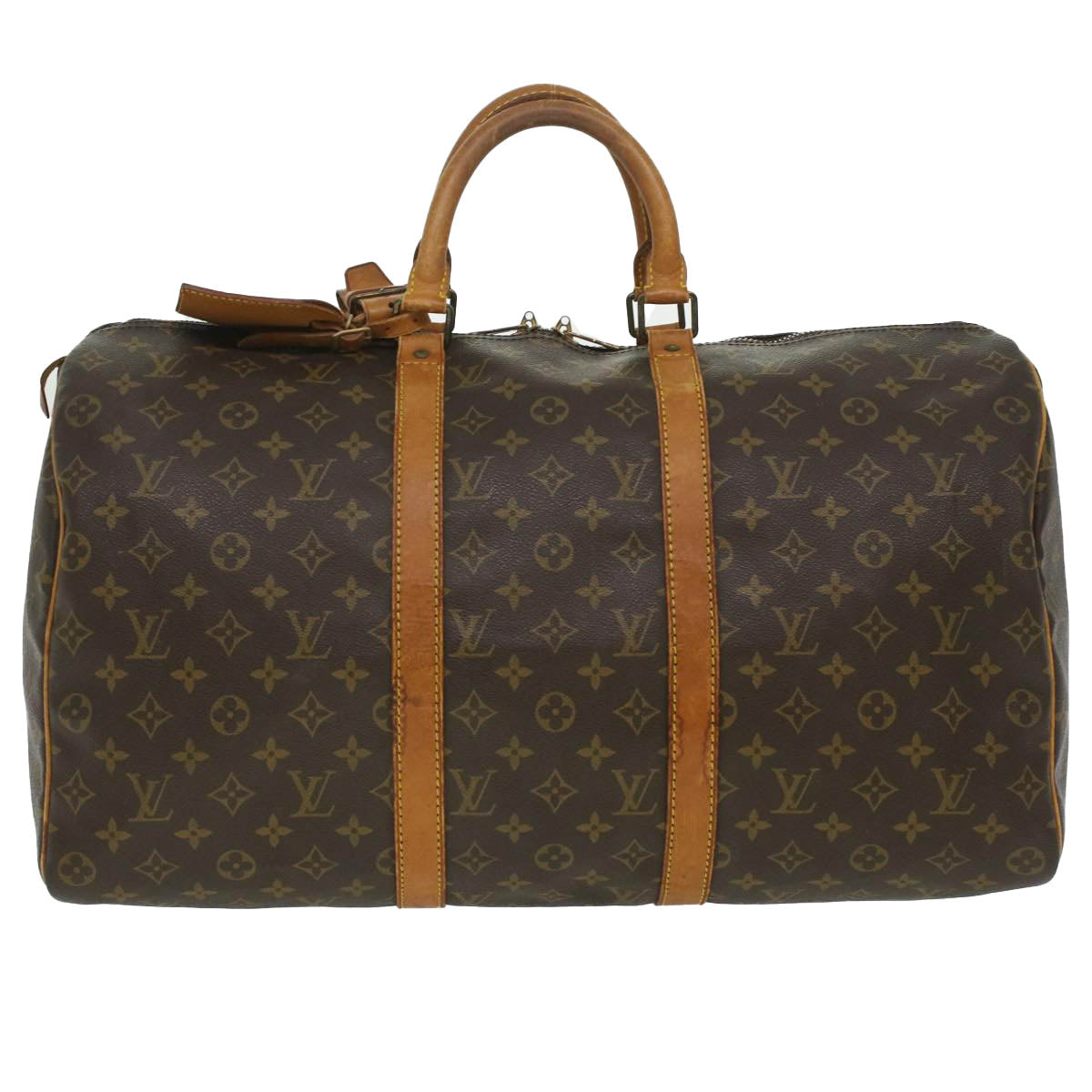 LOUIS VUITTON Monogram Keepall 50 Boston Bag M41426 LV 36872