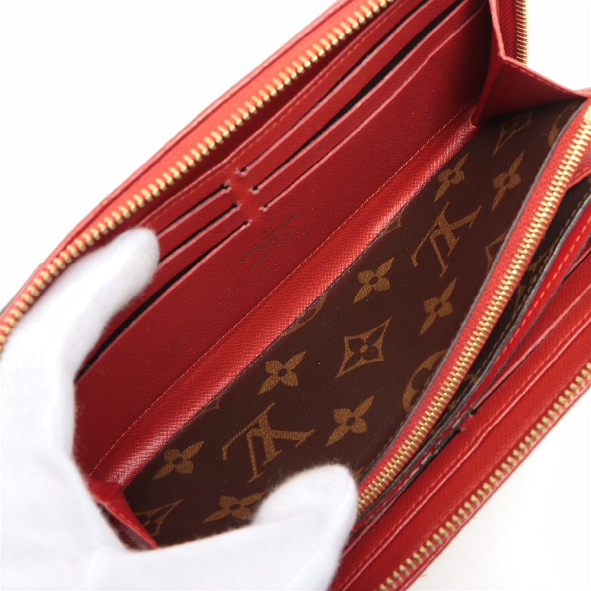 Louis Vuitton Monogram  Wallet M61854 Triple Round Zip Wallet