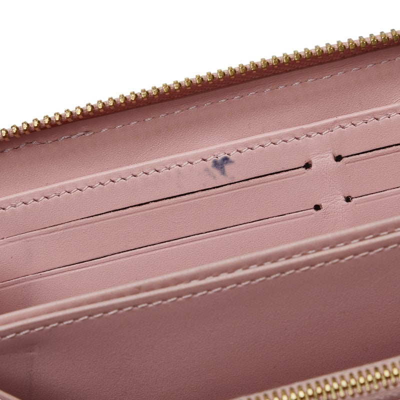 Louis Vuitton Monogram Vernis Zippie Venice Roundfassner Long Wallet M62945 Rose Valerie Pink Brown Patent Leather PVC  Louis Vuitton
