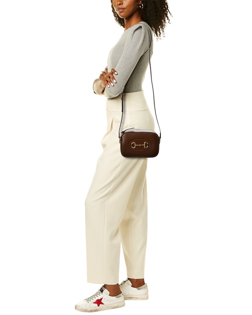 Luxury Gucci Trending 2025 Horsebit 1955 Small Leather Shoulder Bag