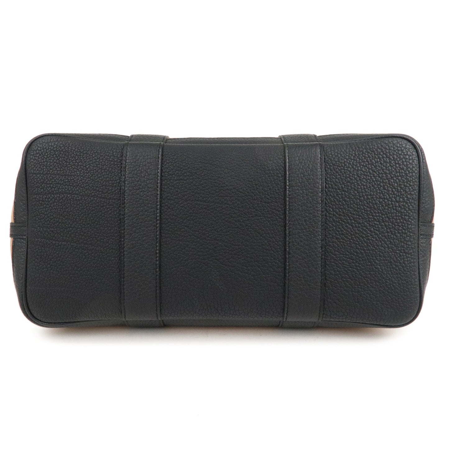 Luxury Hermes Toile Militaire Negonda Garden Party Bag Brown Black