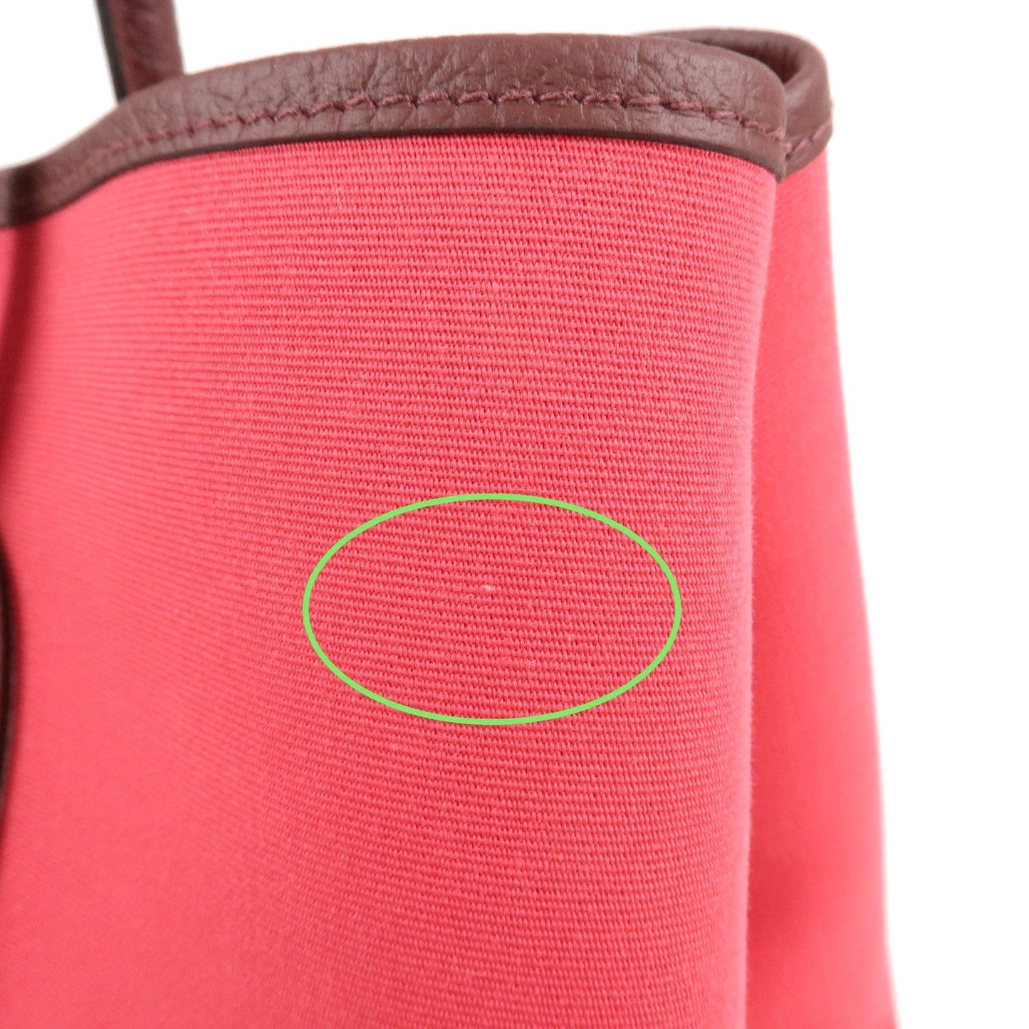 Luxury Hermes Canvas Leather Garden Party PM Tote Bag A stamp Pink